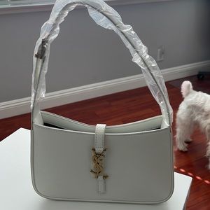 Gifted white hobo bag